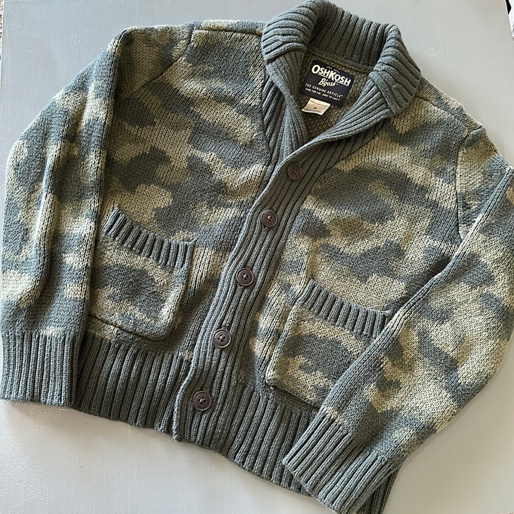 Osh kosh camouflage dress sweater